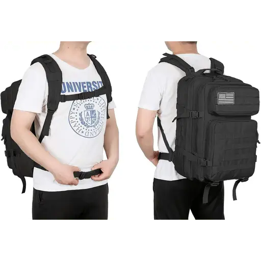 (45L) Sac à dos militaire tactique MOLLE Système extérieur Camping Sac à dos