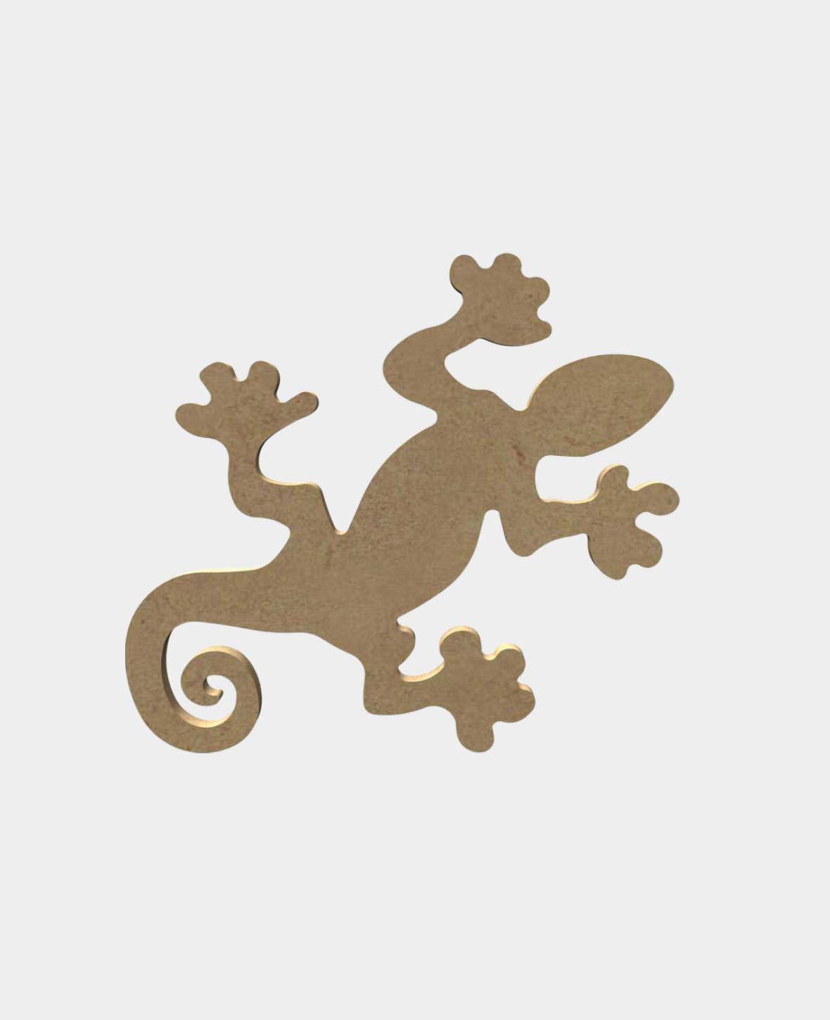 MDF natural, Gecko 4, 12x16cm