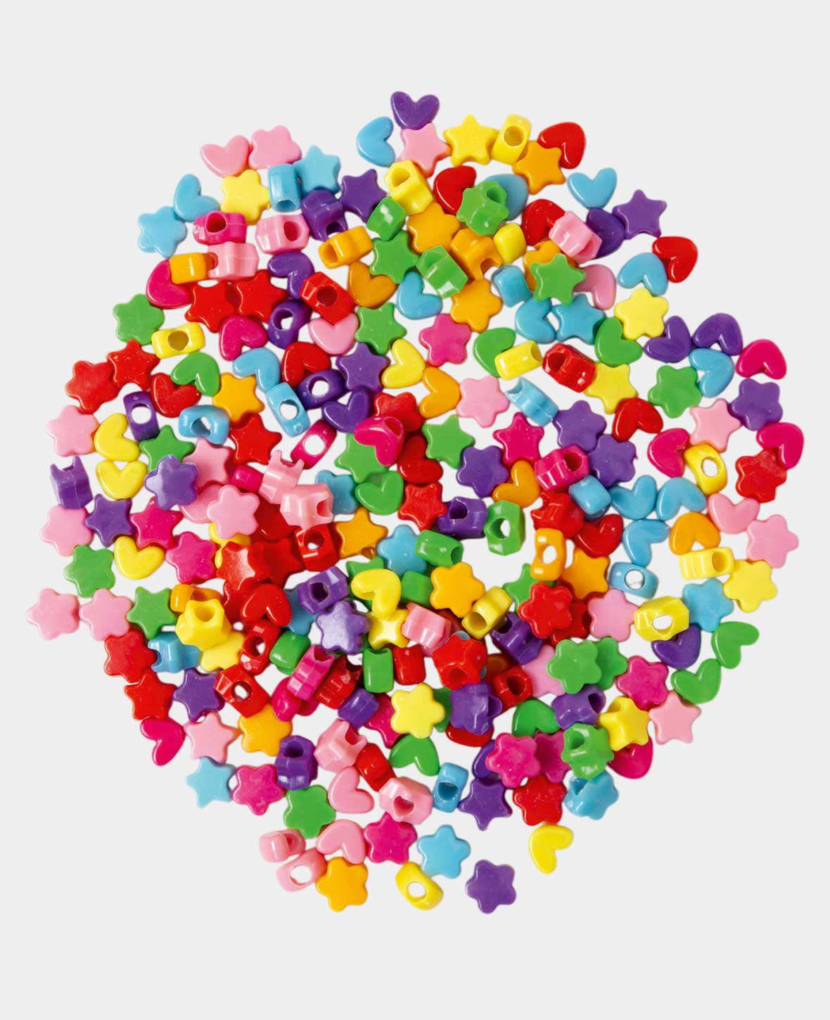 Schmuckperlen – Sterne, Bunt, 50 g, Kunststoff
