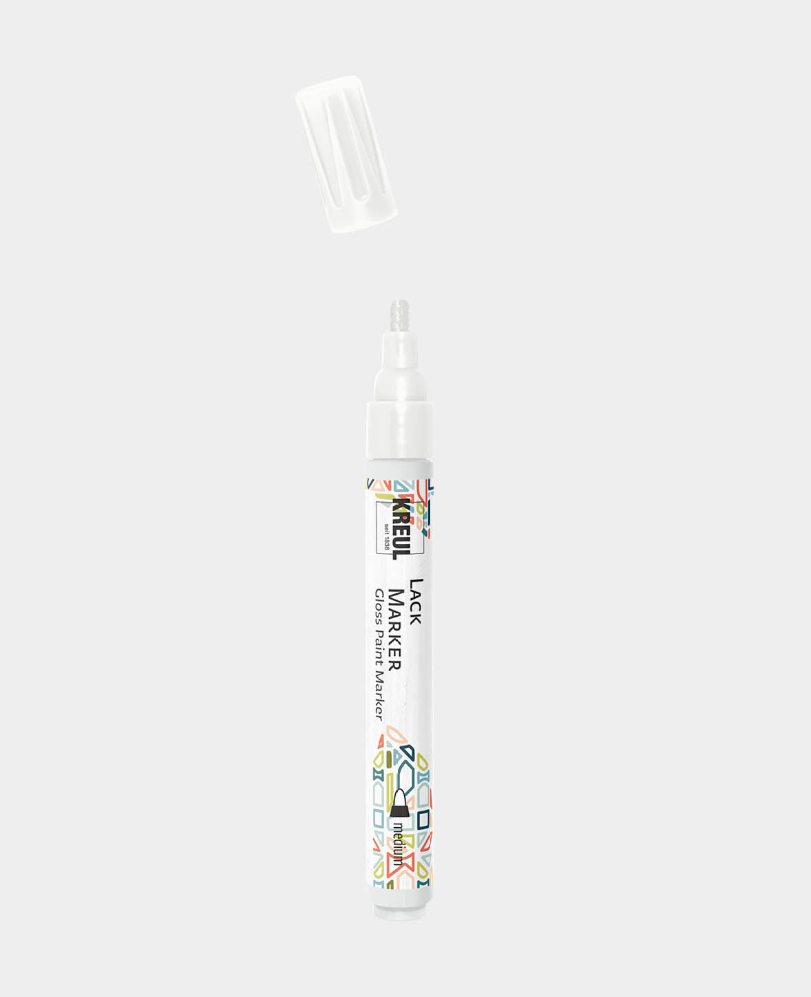 KREUL Lackmalstift medium Weiss 2-4 mm