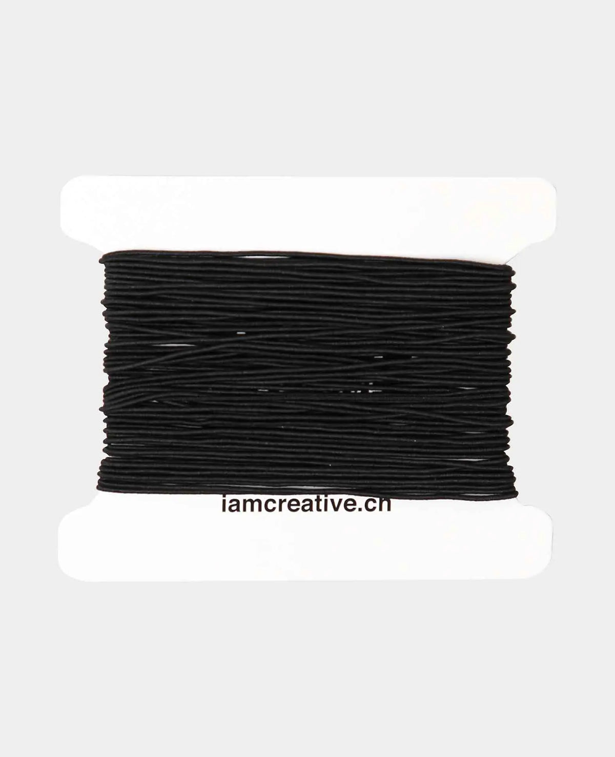 Elastic jewelry cord, ø 1 mm x 10 m, elastic band for crafts and jewelry creations, Black