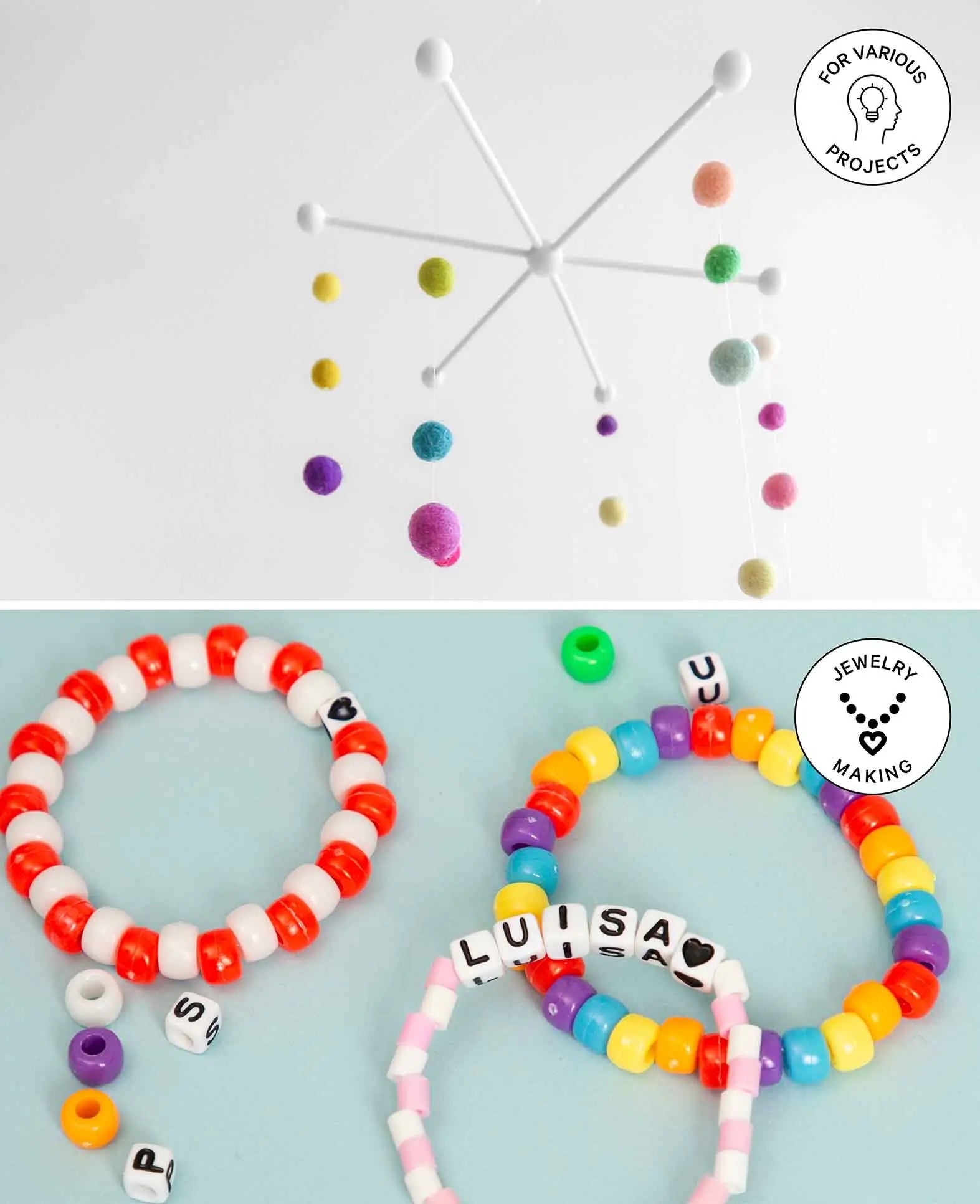 Schmuckband elastisch, ø 1 mm x 10 m, Gummiband für Bastelarbeiten und Schmuckkreationen, Schwarz