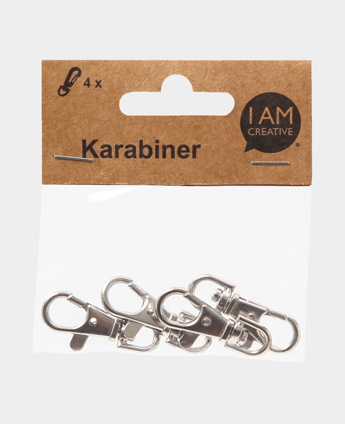 Swivel Clasps, Silver, 38 x 15 mm, 4 pcs.