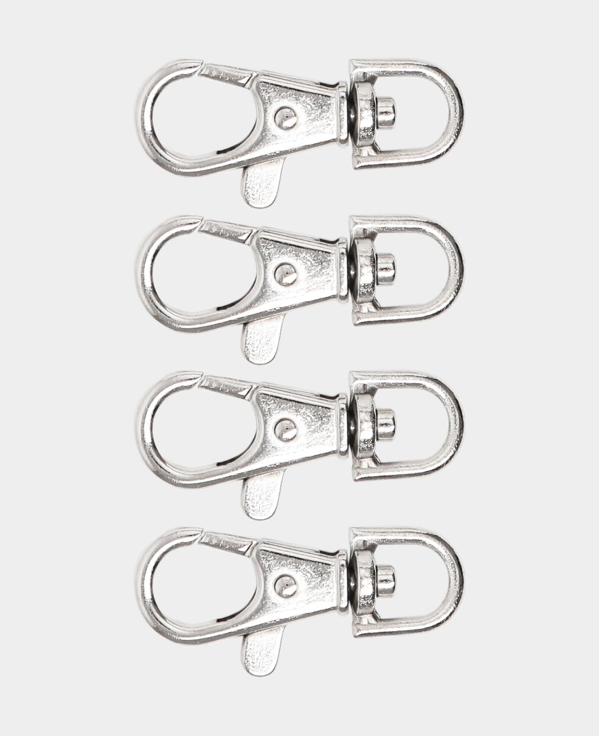 Swivel Clasps, Silver, 38 x 15 mm, 4 pcs.