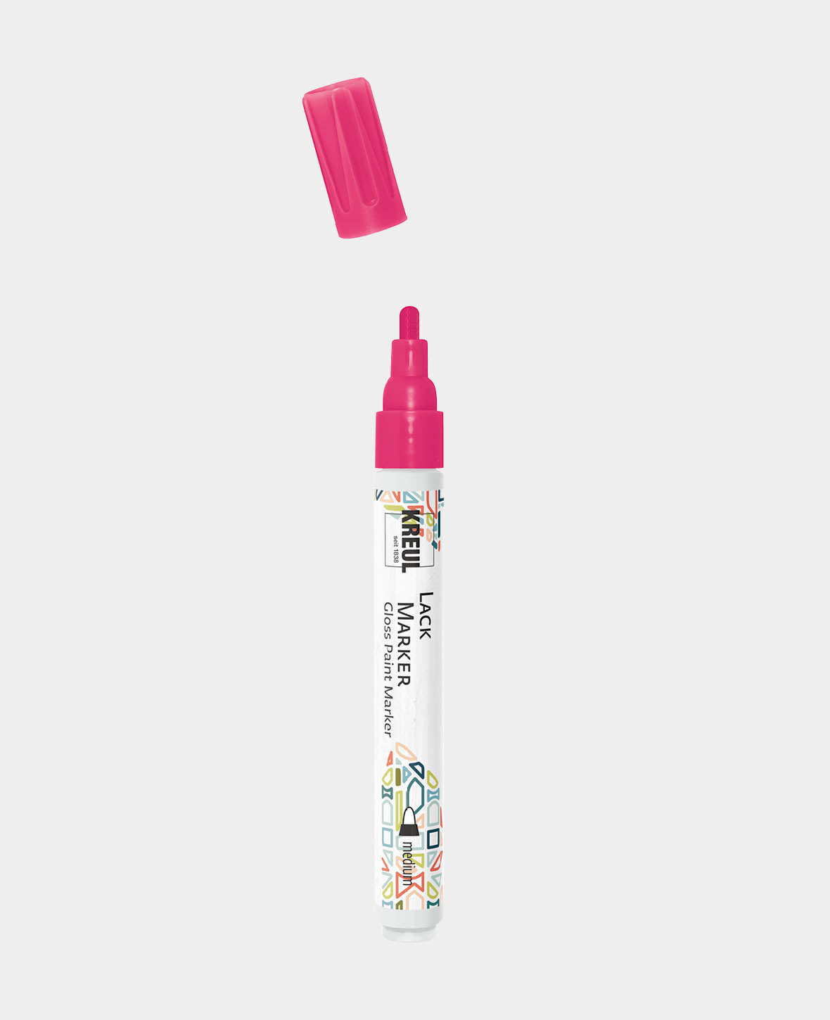 KREUL Lacquer Paint Marker medium Neon Pink 2-4 mm