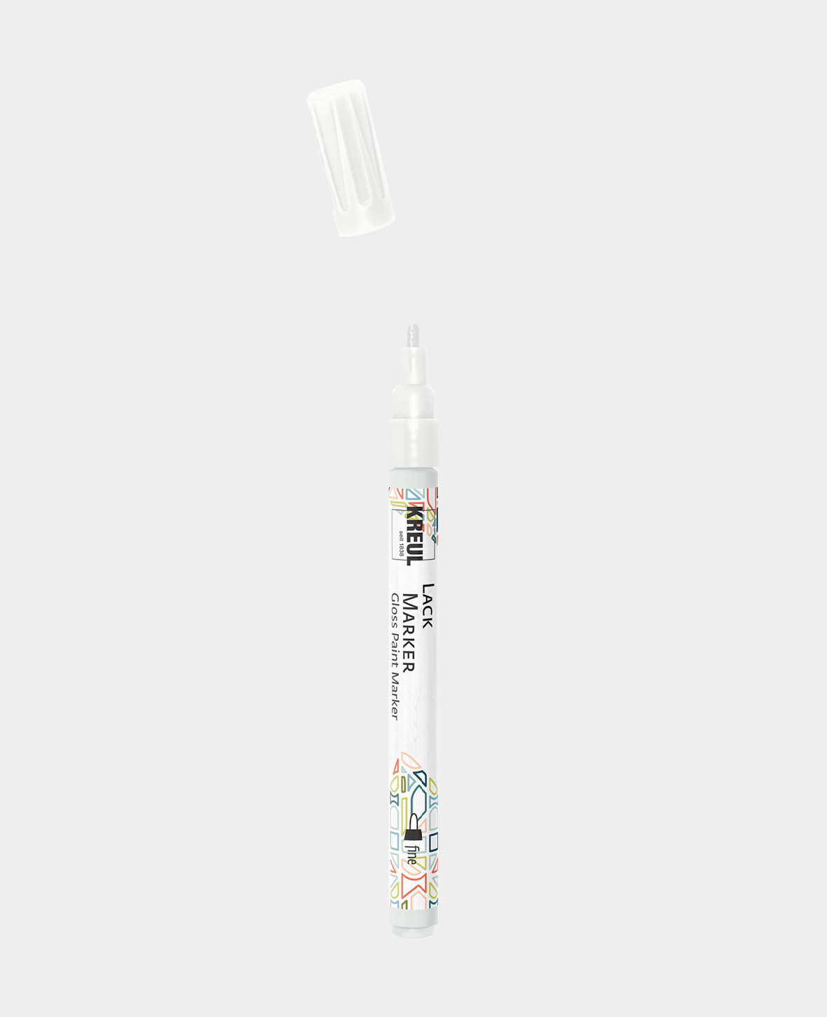 KREUL Marqueur à peinture fine blanc 1-2 mm