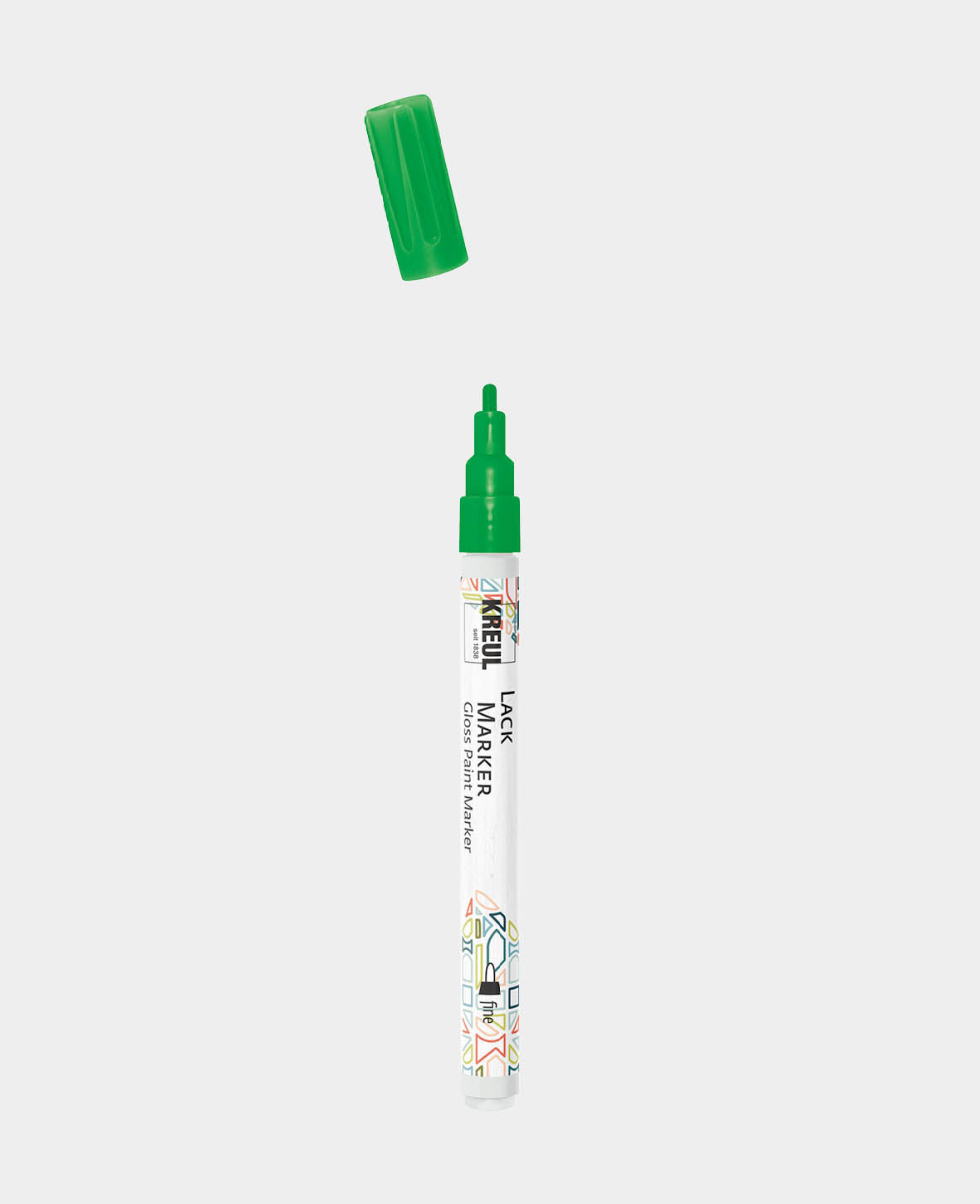 KREUL Marqueur laque pointe fine vert 1-2 mm