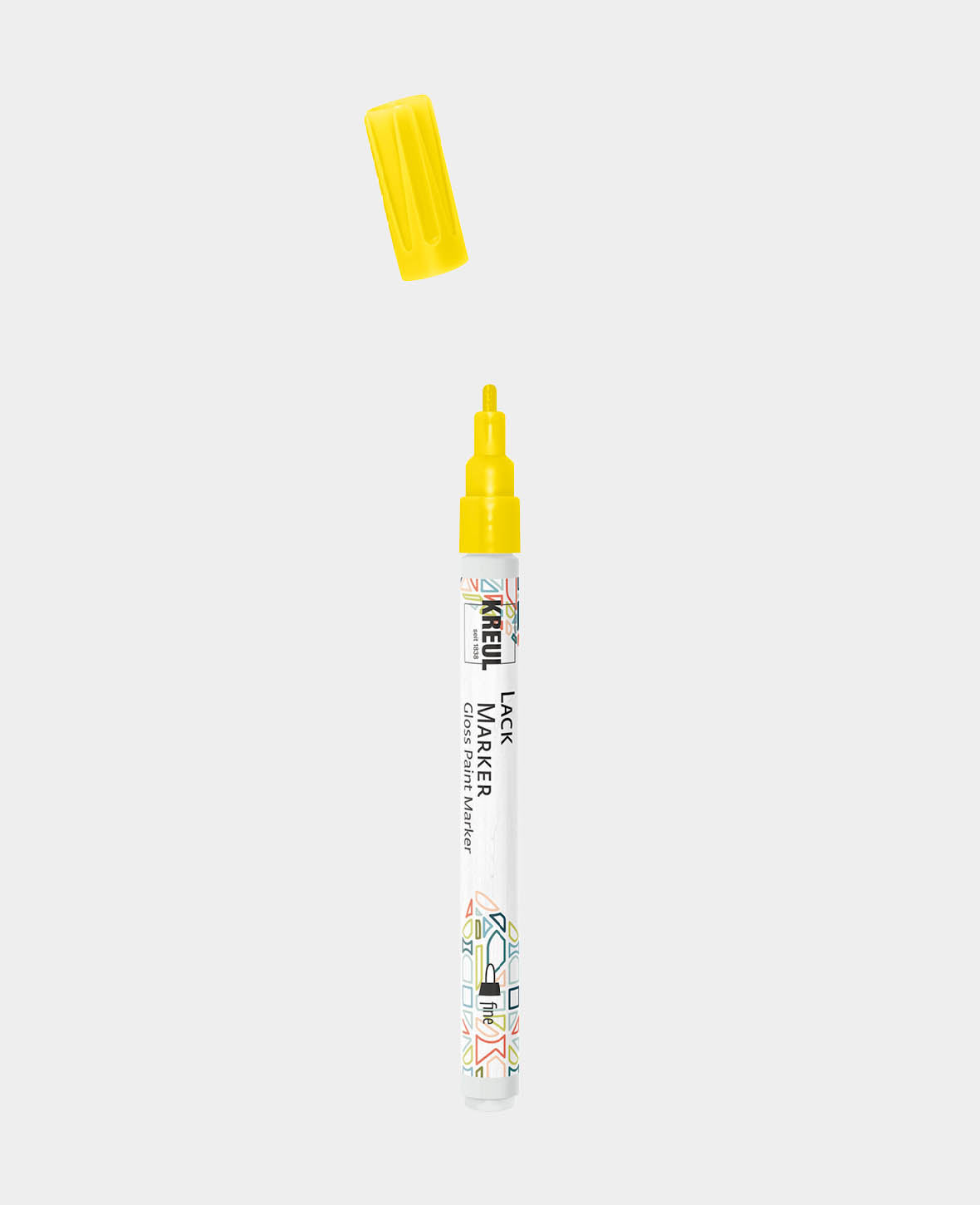 KREUL Lacquer Paint Marker fine Yellow 1-2 mm