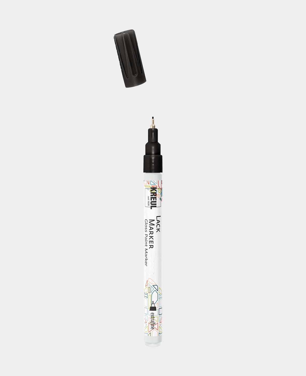 KREUL Lackmalstift extrafine Schwarz 0,8 mm