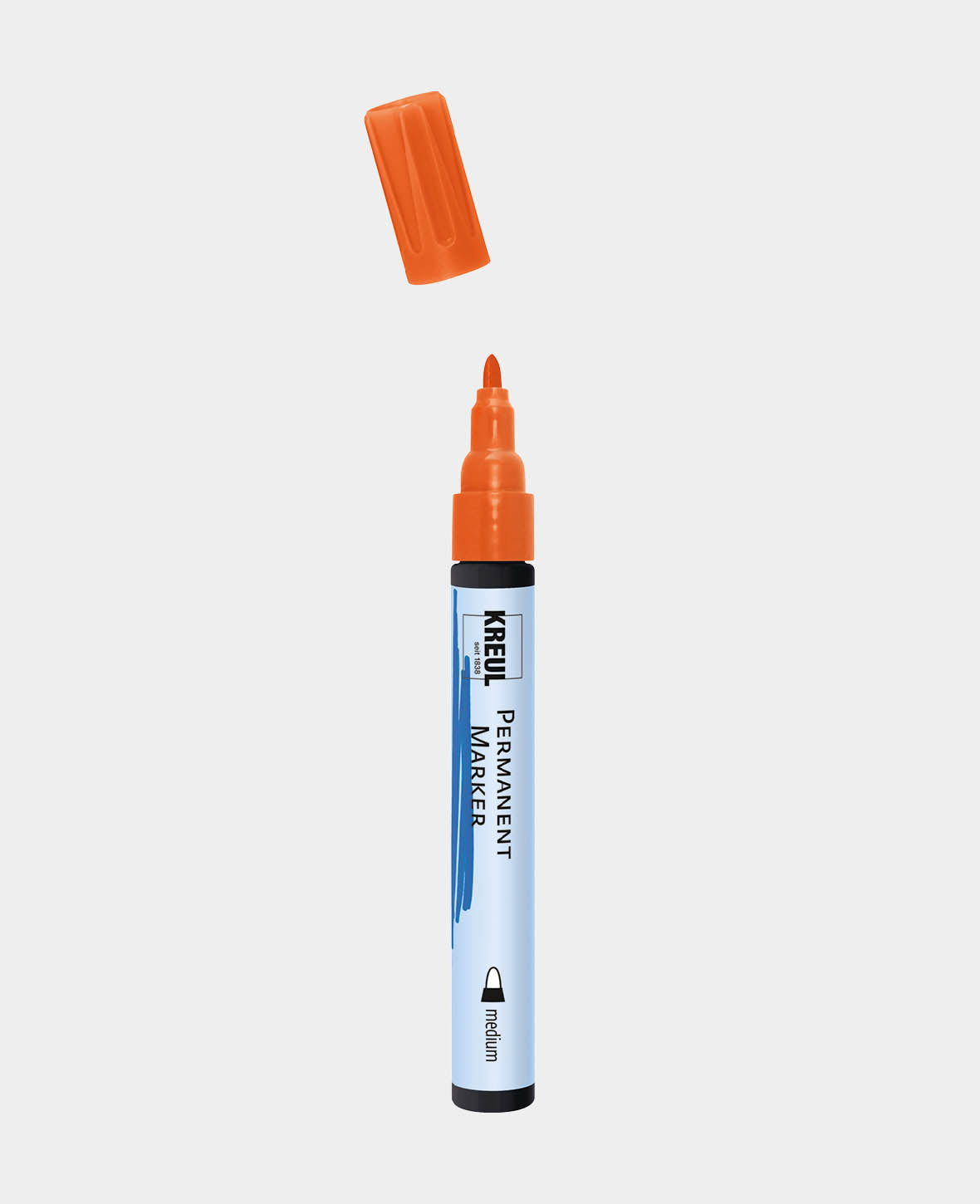 KREUL Permanent Marker, Medium Orange, 5-3 mm