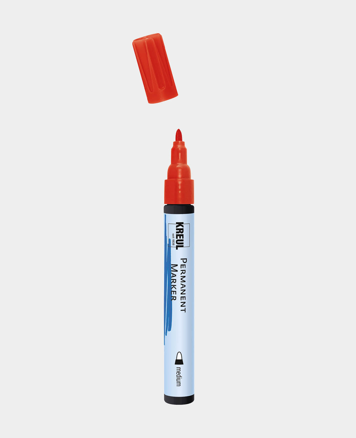 KREUL Permanent Marker, medium Red, 5-3 mm