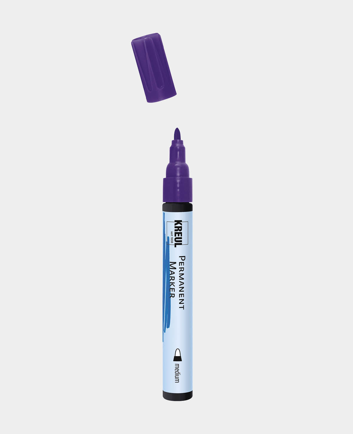 KREUL Permanent Marker, medium violet, 5-3 mm