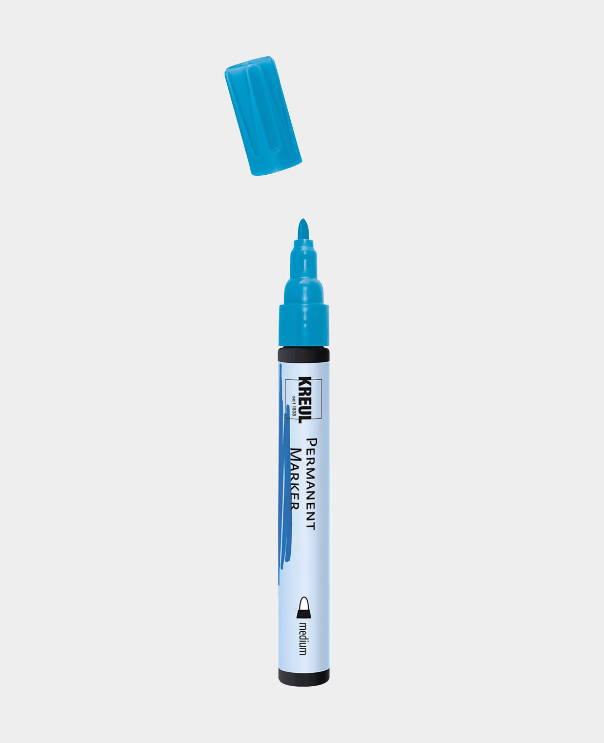 KREUL Permanent Marker, medium light blue, 5-3 mm