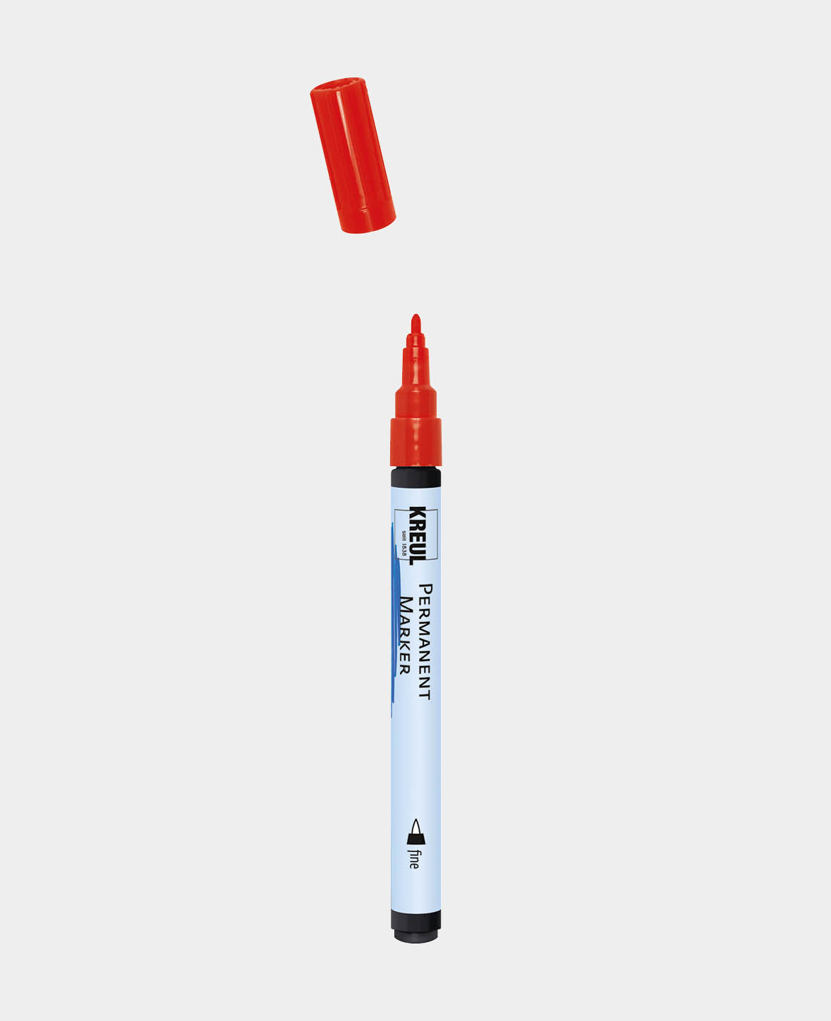 KREUL Permanent Marker fine, red, line width approx. 1-2 mm