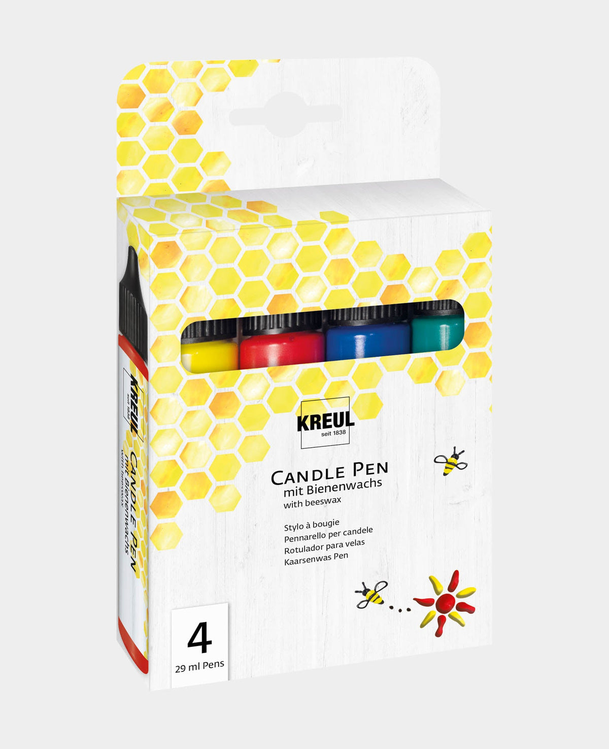 Candle Pen Set, Bunt, 4 x 29 ml