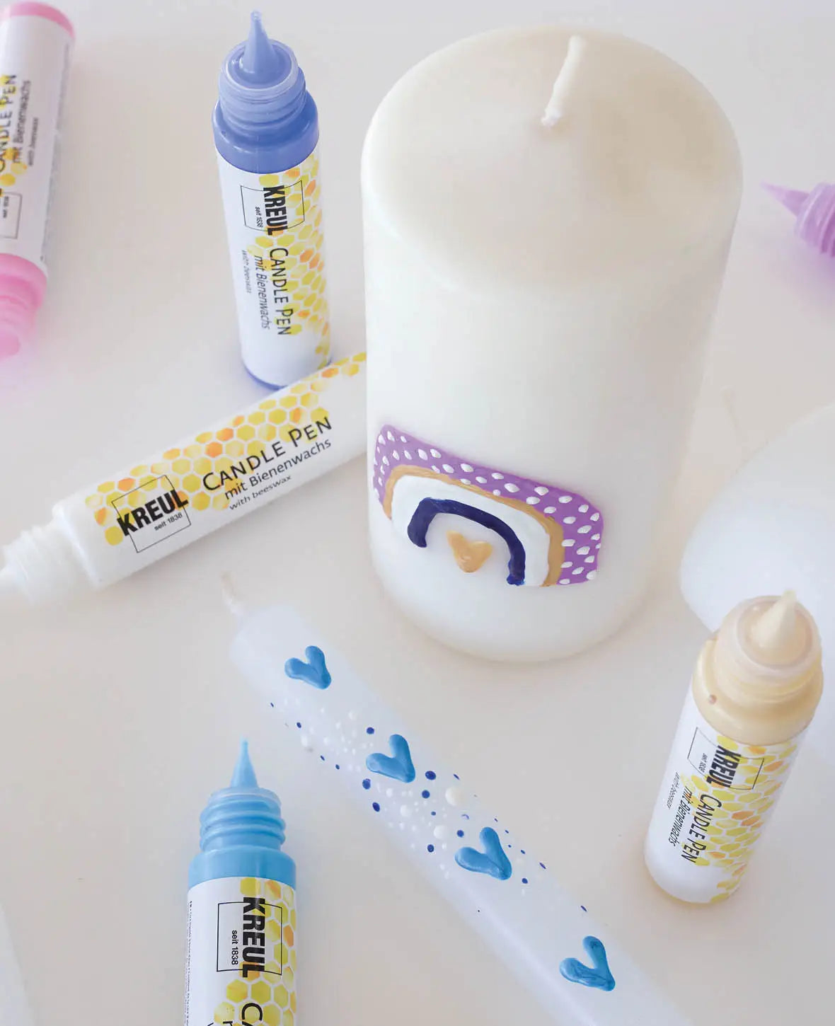 Candle Pen Set Hello Baby, Colorful, 6 x 29 ml