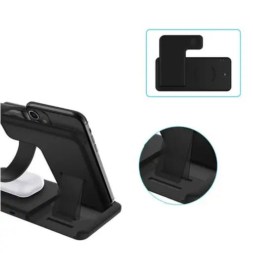 4in1 Apple Watch / Smartphone / AirPods 15W Qi Fast Charging Ladegerät