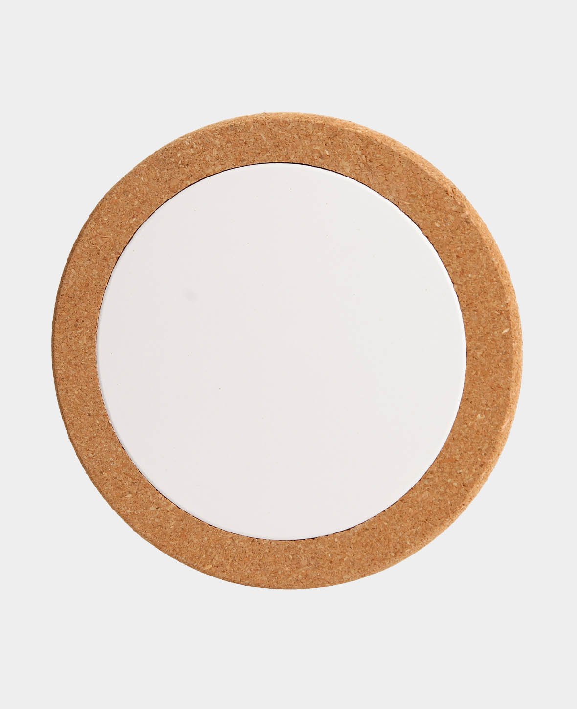 Cork coasters, brown & white, ø 19 cm