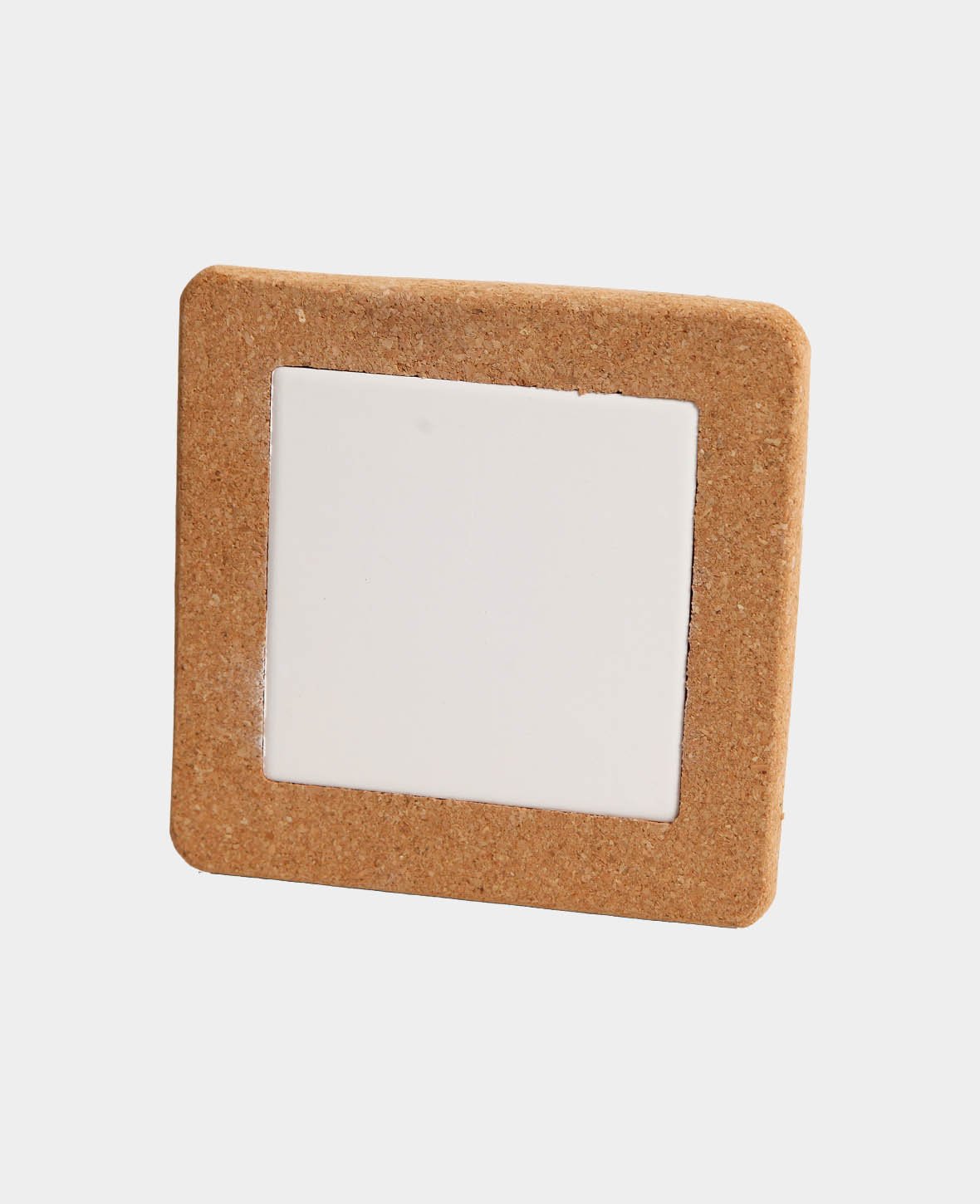 Cork Coasters, Brown & White, ø 15 cm