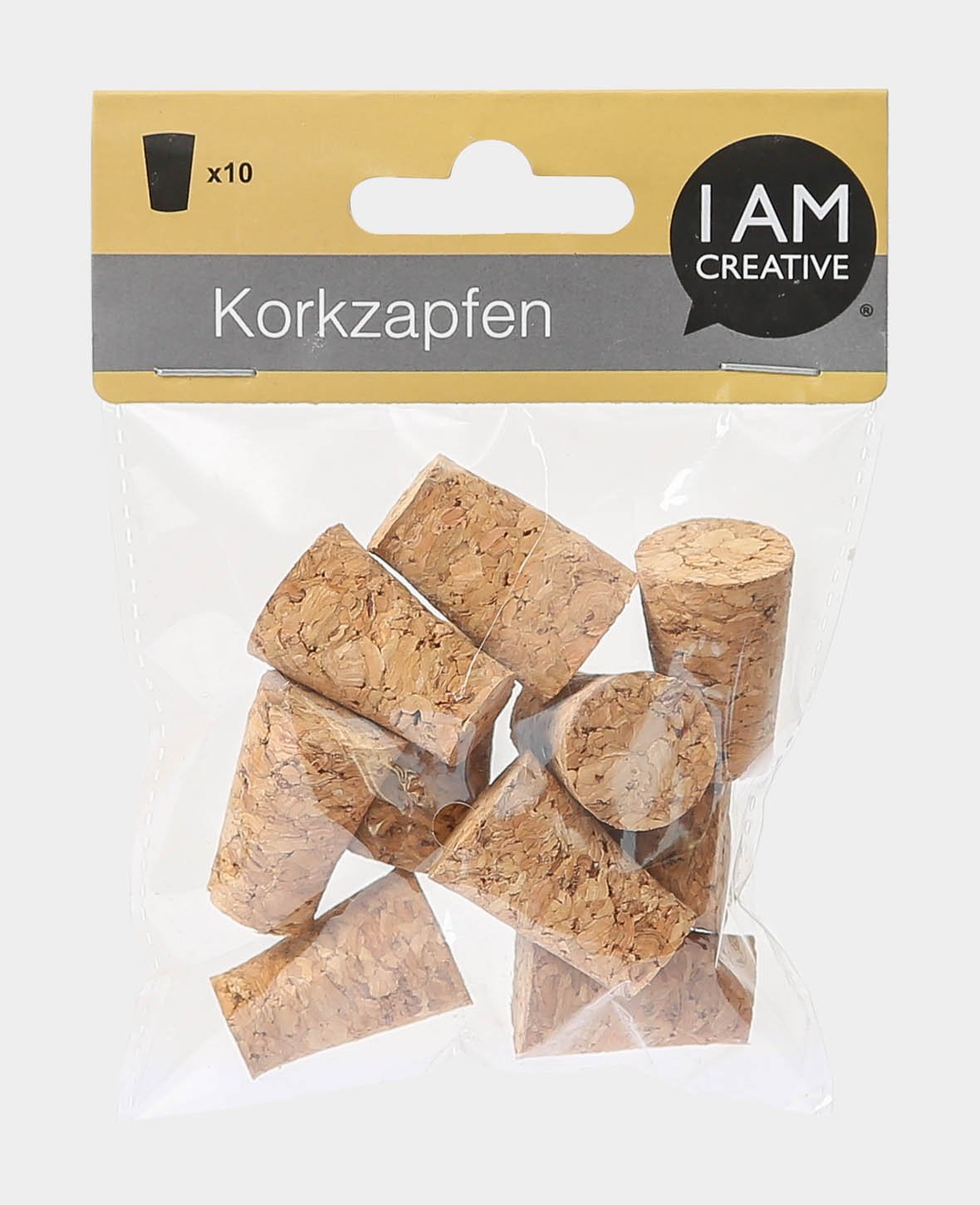 Cork Stopper, Brown, 2 x 1.4 x 3 cm, 10 pcs.