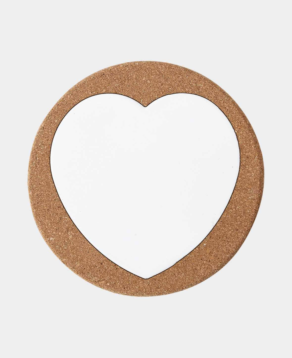 Cork coaster ø 19 cm, heart
