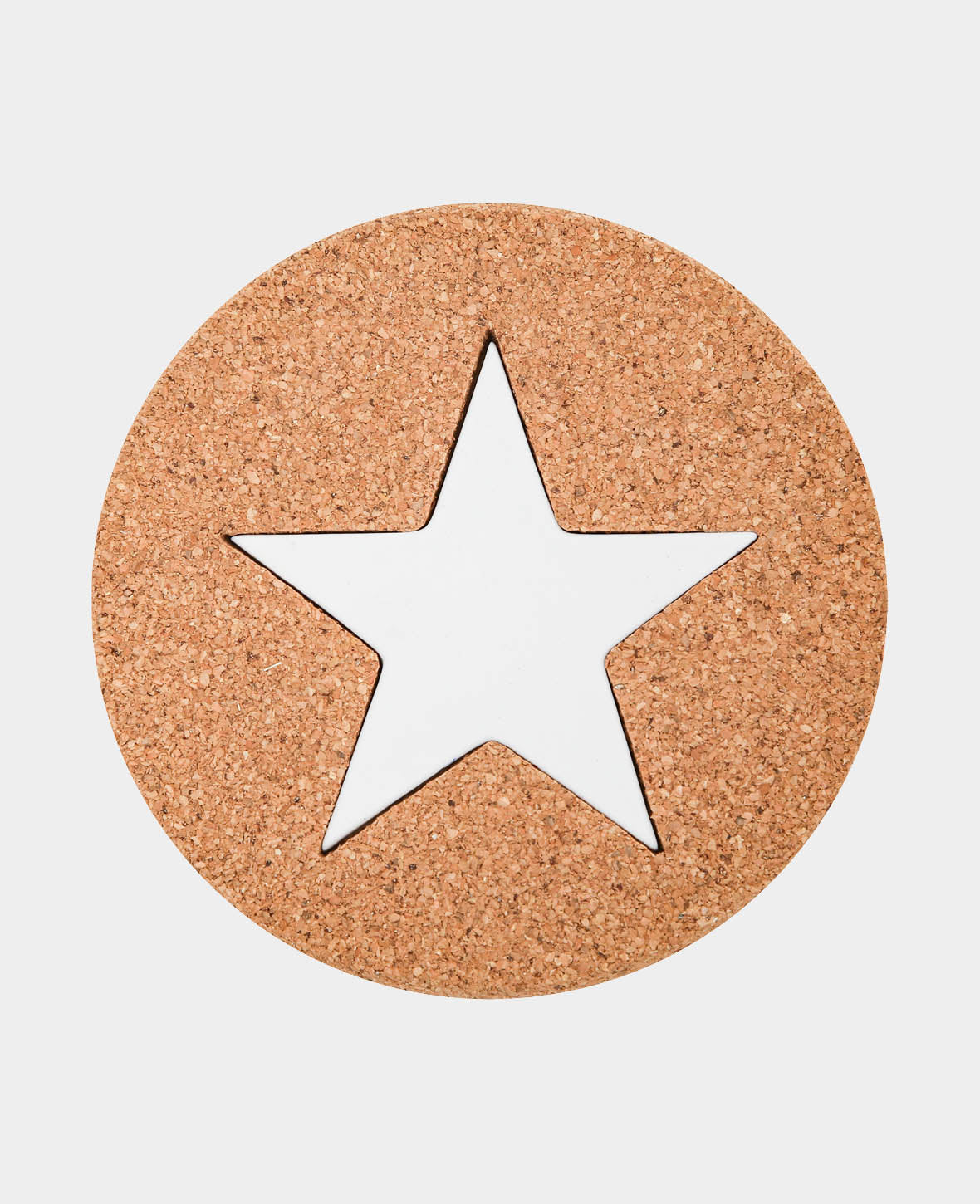 Cork coaster star, ø 15 cm