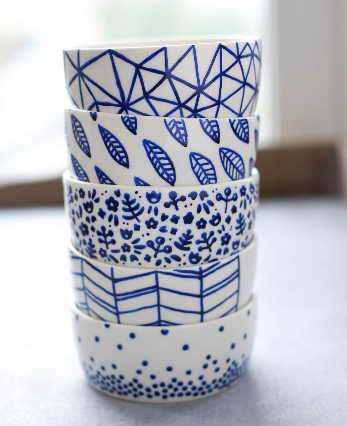 Porzellan-Tasse tief, ø 8 x 8.5 cm