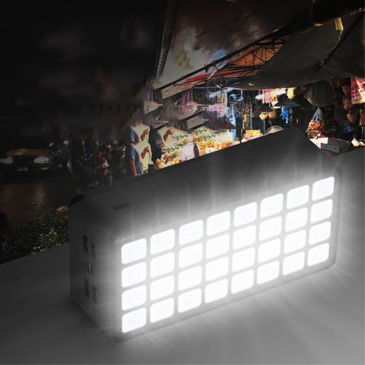 50000mAh 4x USB A Powerbank Outdoor Solar Flashlight with 32 LEDs -