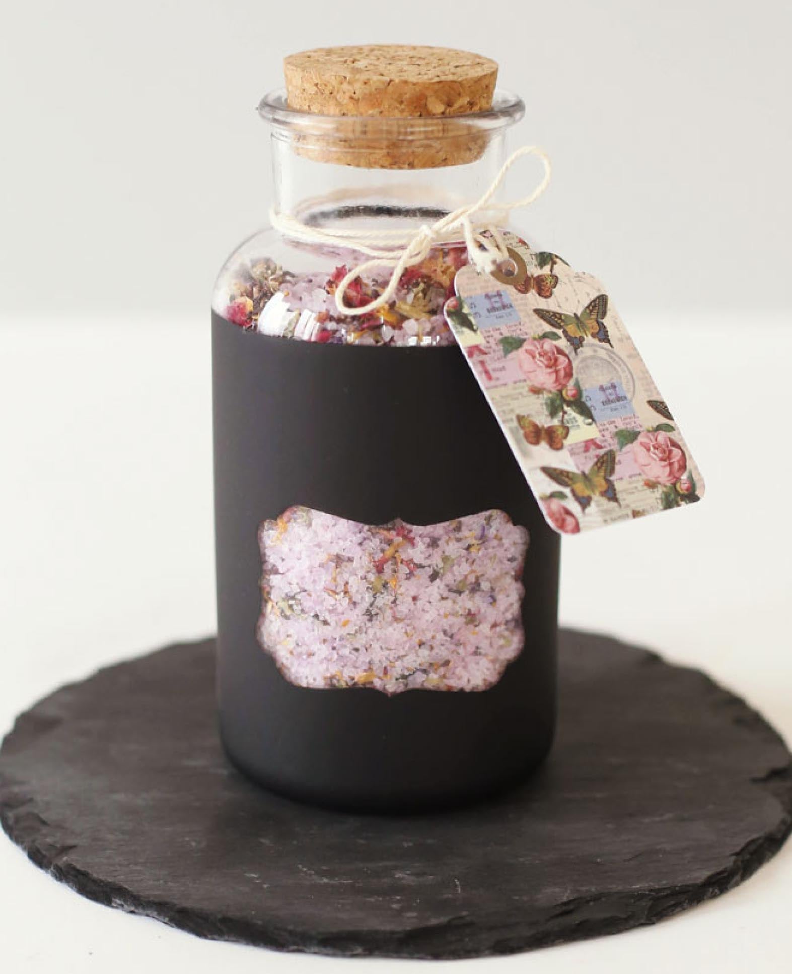 Mini-bouteilles avec bouchon en alu, ø 2 x 6 cm, transparent, 4 pièces.