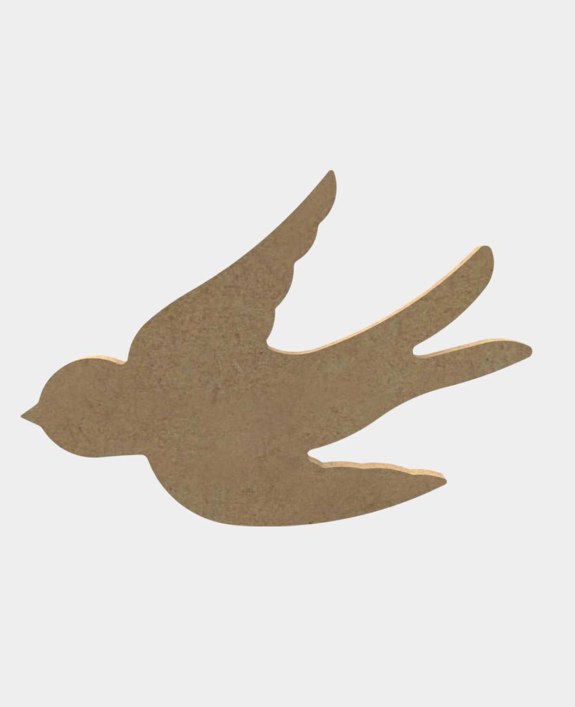 MDF natural, Swallow, 15x10cm