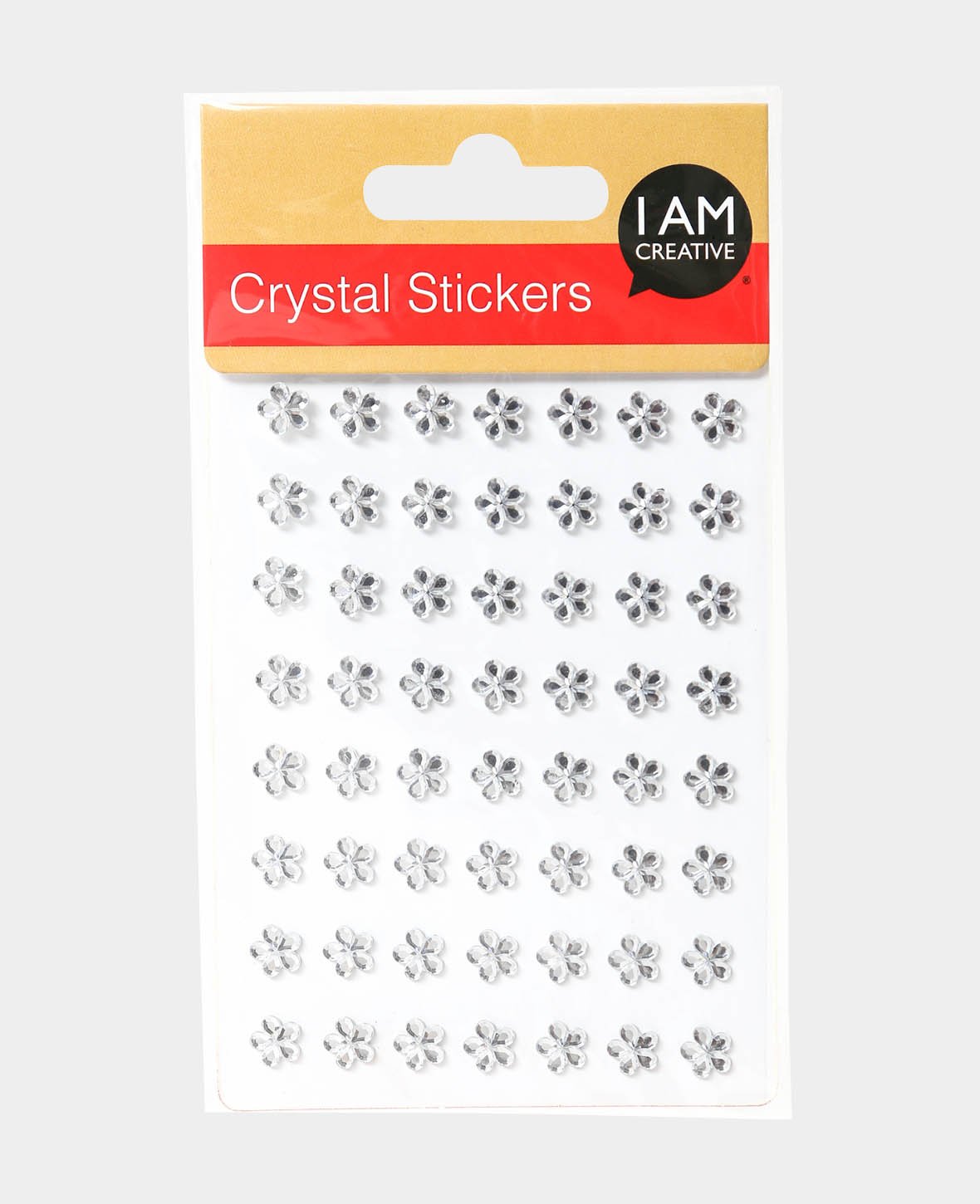 Crystal Sticker Set VII, Argent, env. ø 8 mm, 56 p.