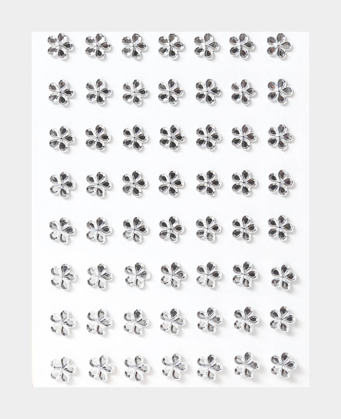 Crystal Sticker Set VII, Argent, env. ø 8 mm, 56 p.