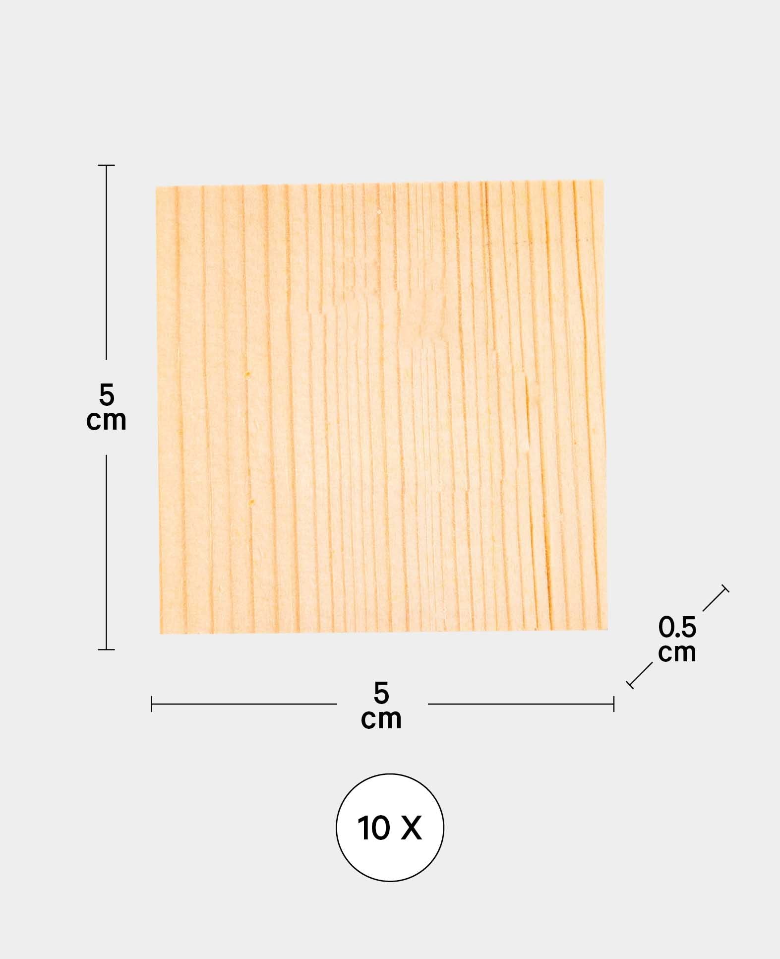 Memory, 50 x 50 x 5 mm, 10 Stk.