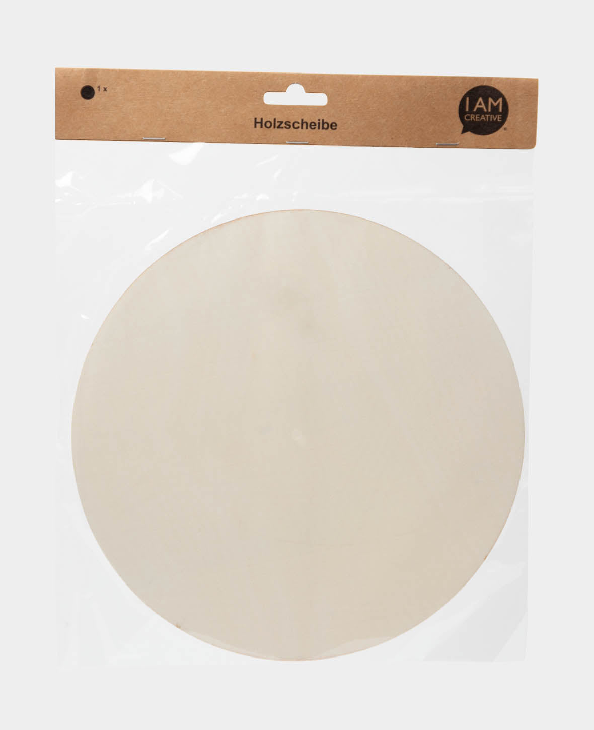 Wooden discs, round, brown, approx. ø 25.5 x 0.3 cm, 1 pc.