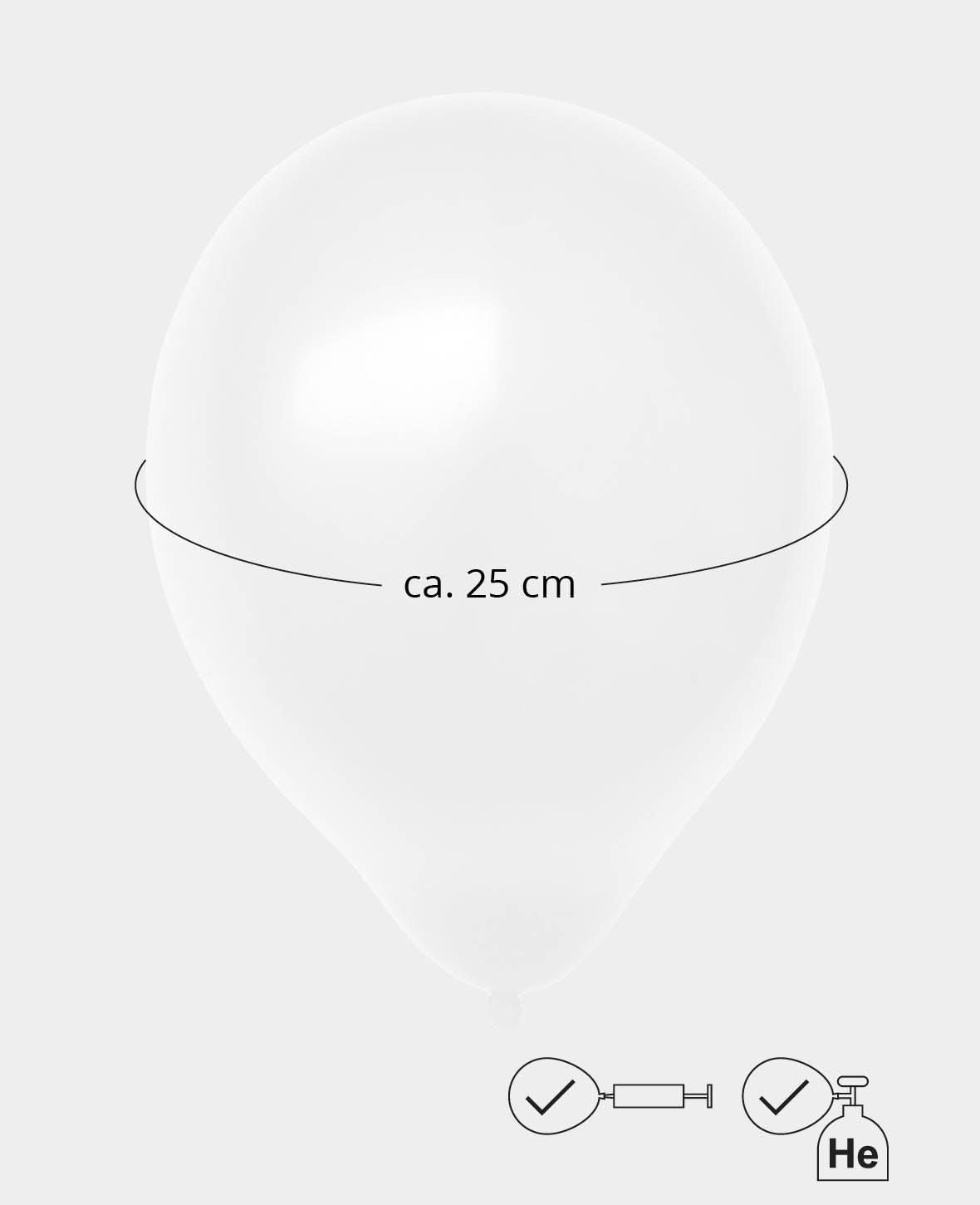 Let's Celebrate, Balloons, 50 pieces in blue, green, and white, approx. 27 cm diameter