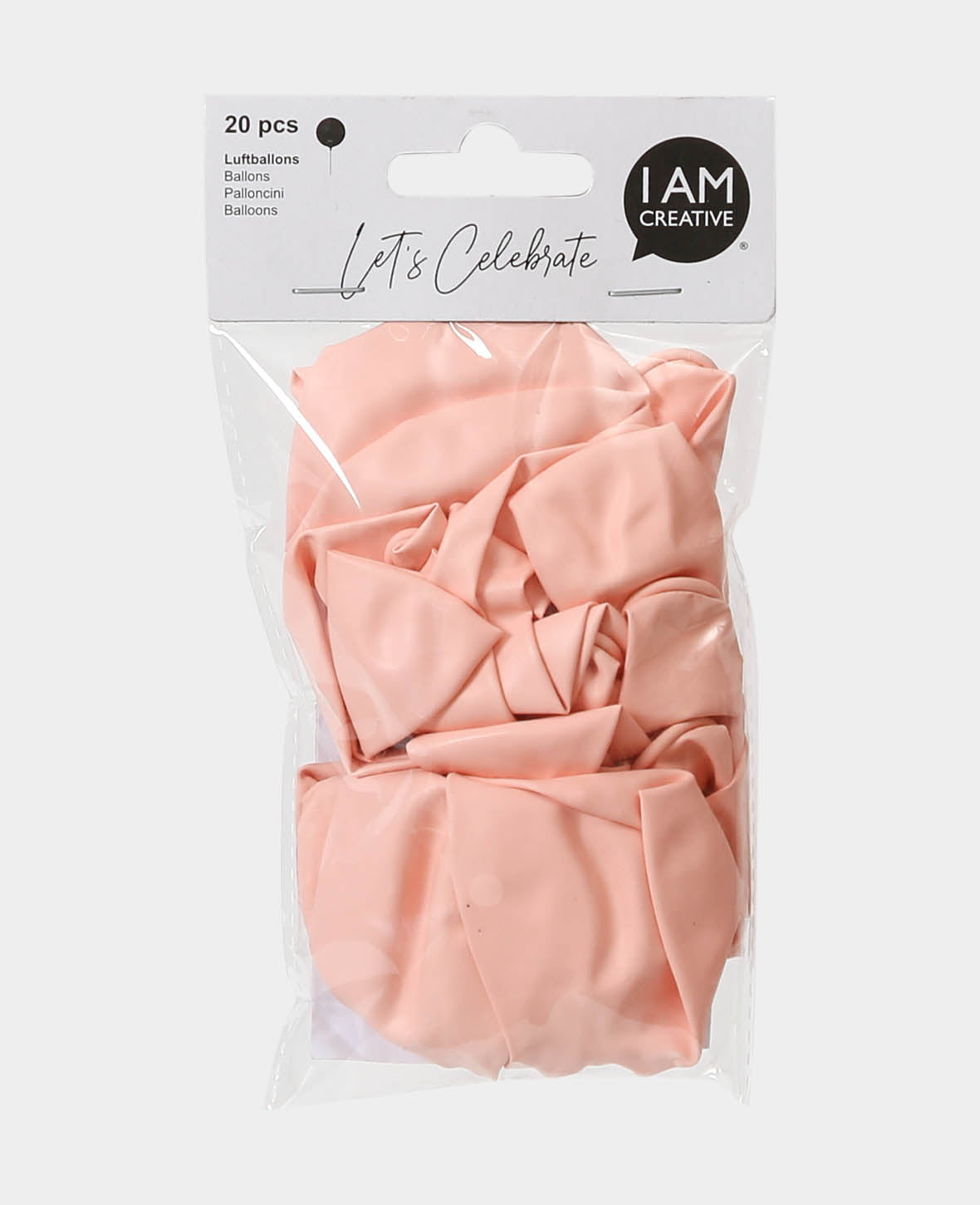 Let's Celebrate Balloons, 20 pieces, pink, approx. ø 27 cm