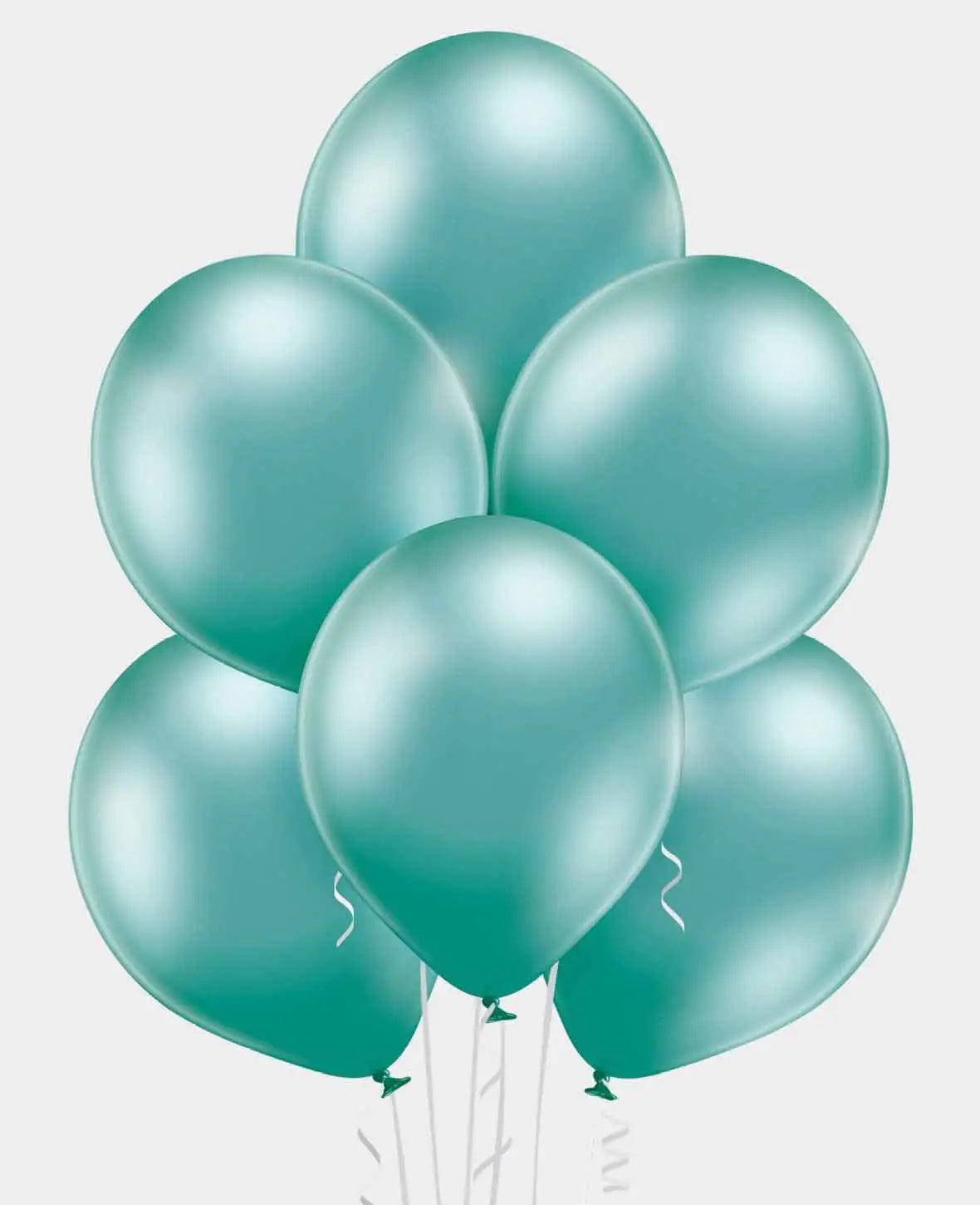 Let's Celebrate, glossy balloons, 100% rubber, EN 71, approx. 27 cm, green, 20 pcs.