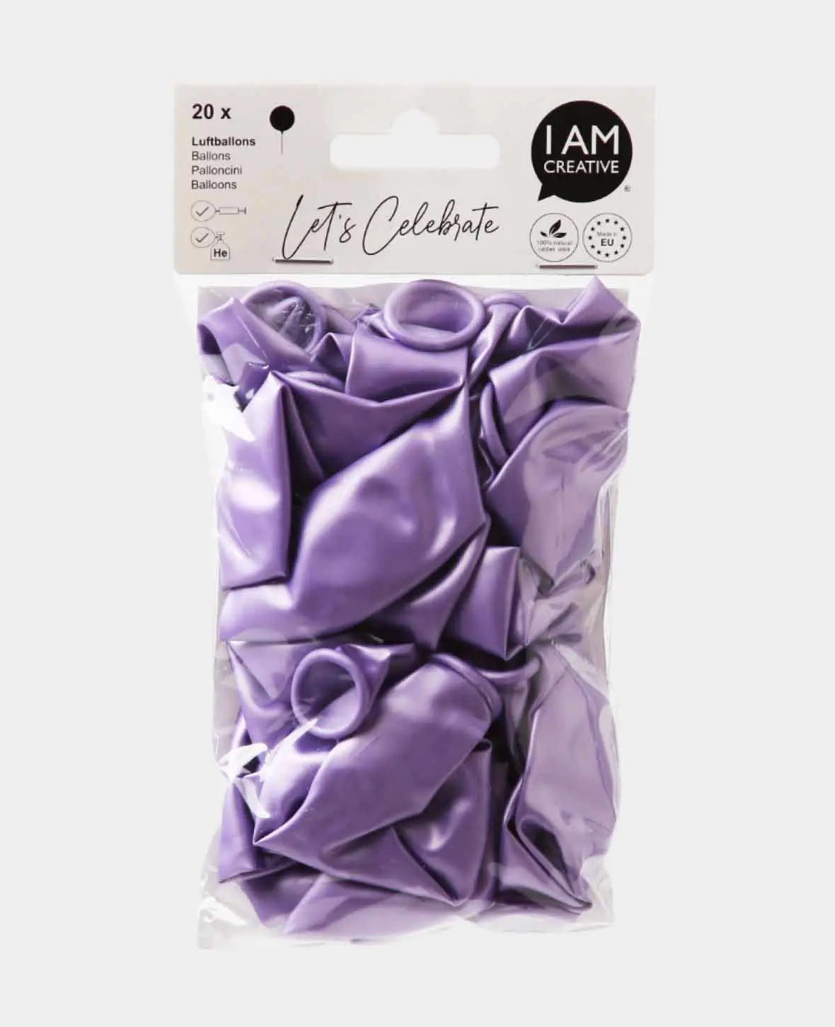 Let's Celebrate, Metallic Balloons, approx. 27 cm, Lavender, 20 pcs.