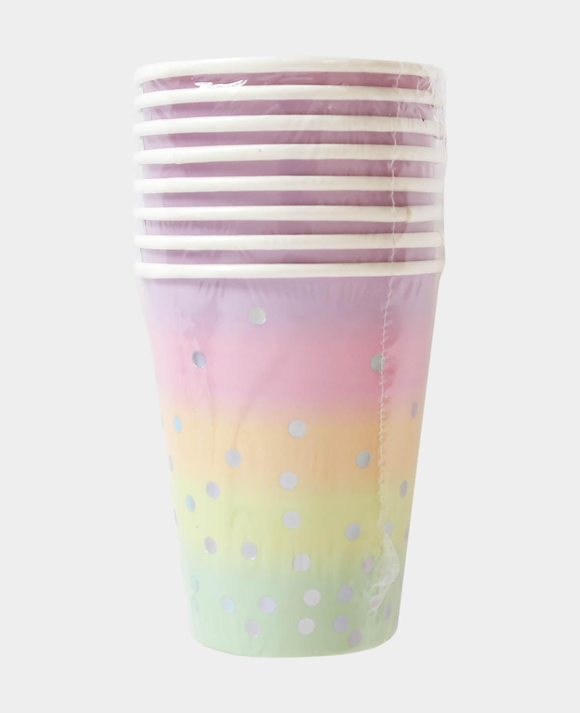 Pappbecher mint / rosa 270 ml, 8 Stk.