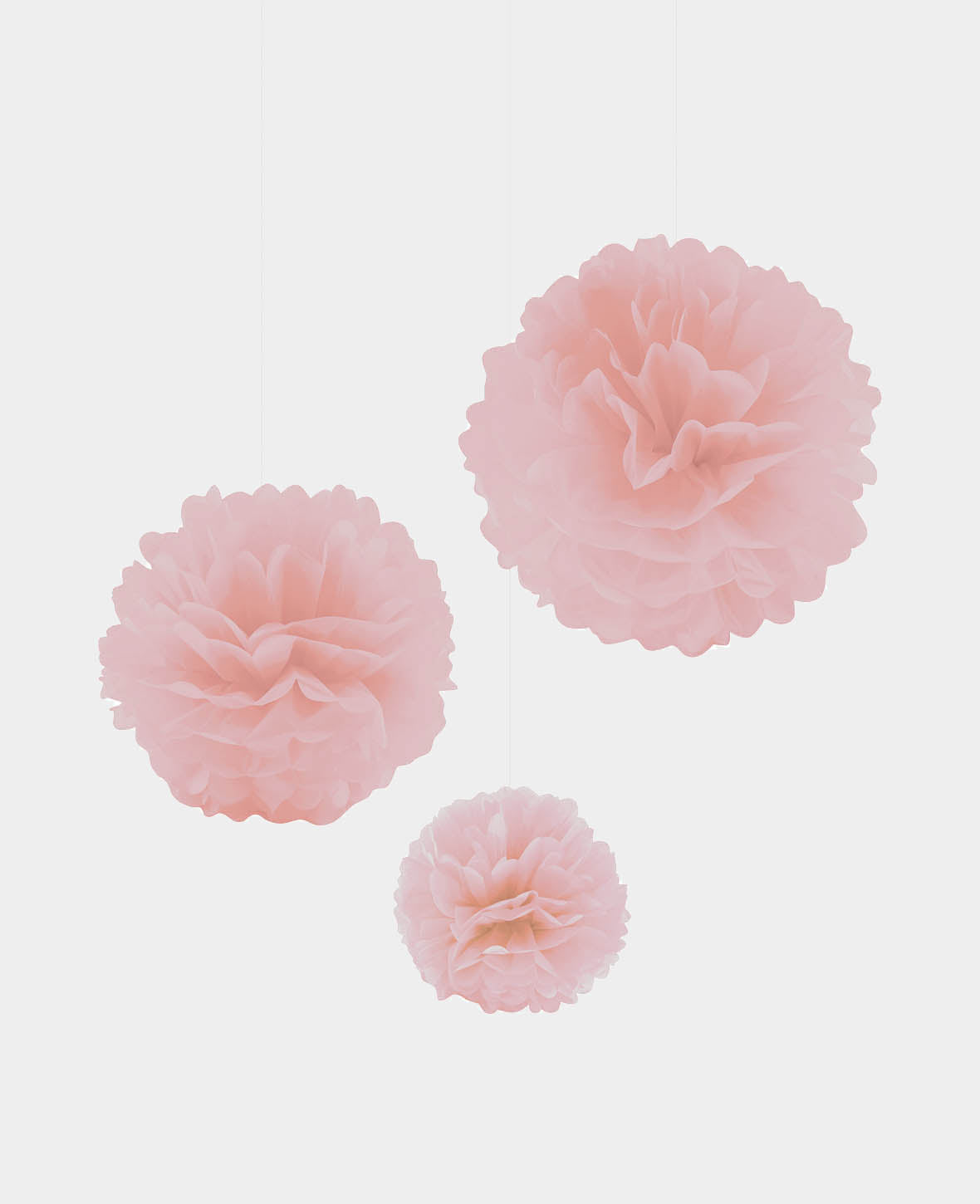 Pom Pom Set pink, 3 pcs.