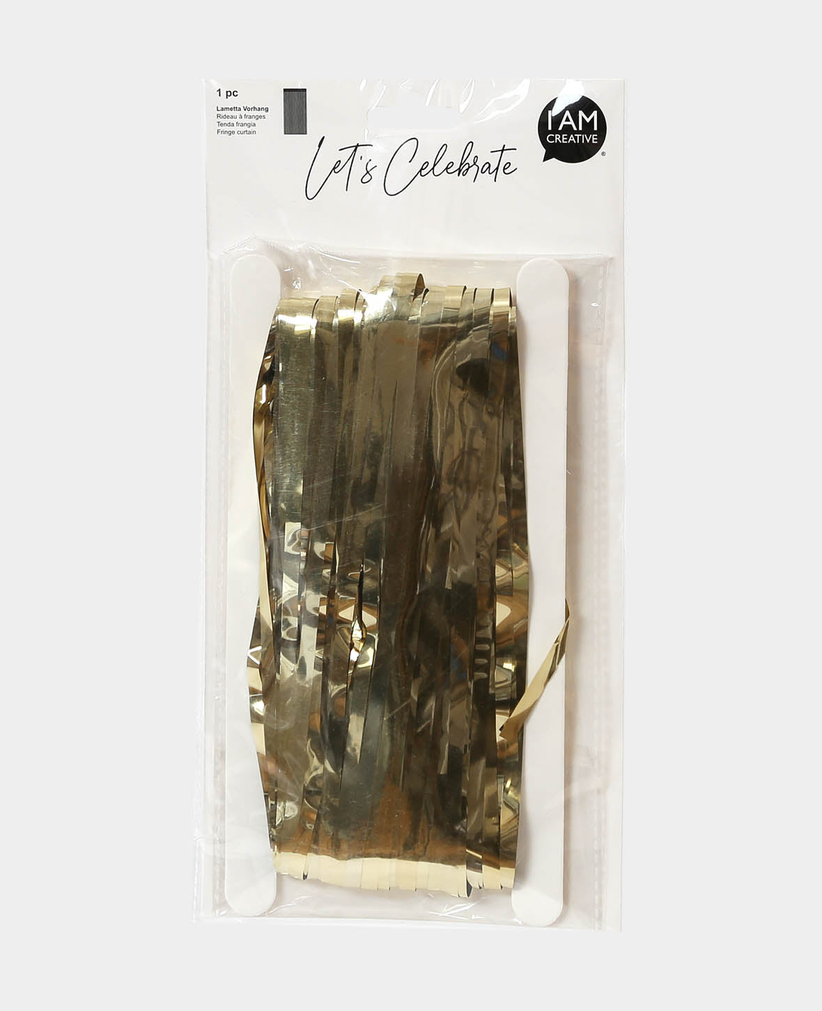 Lametta Vorhang, Gold, 0.9 x 2.4 m