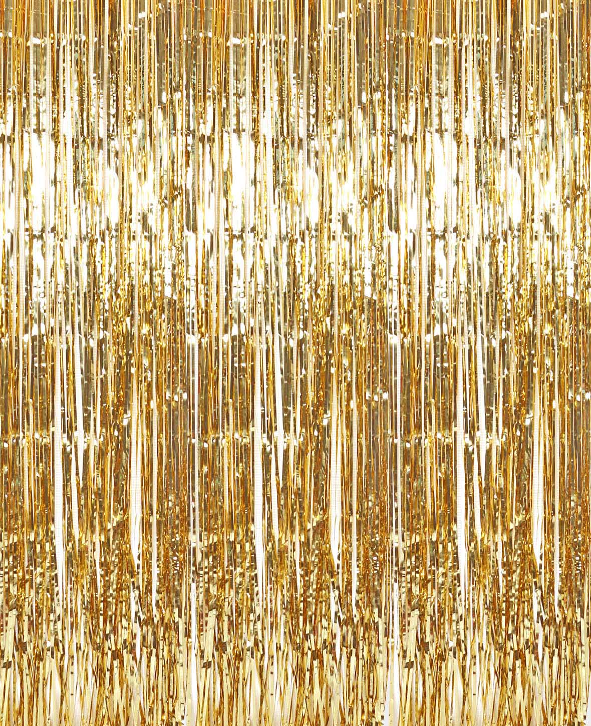 Lametta Vorhang, Gold, 0.9 x 2.4 m