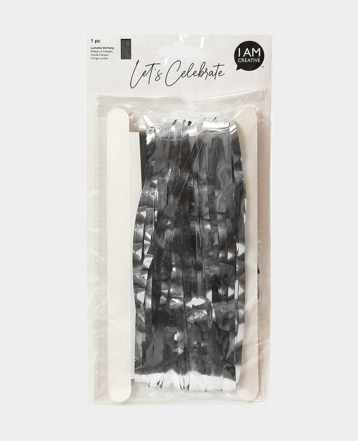 Lametta Vorhang, Silber, 0.9 x 2.4 m