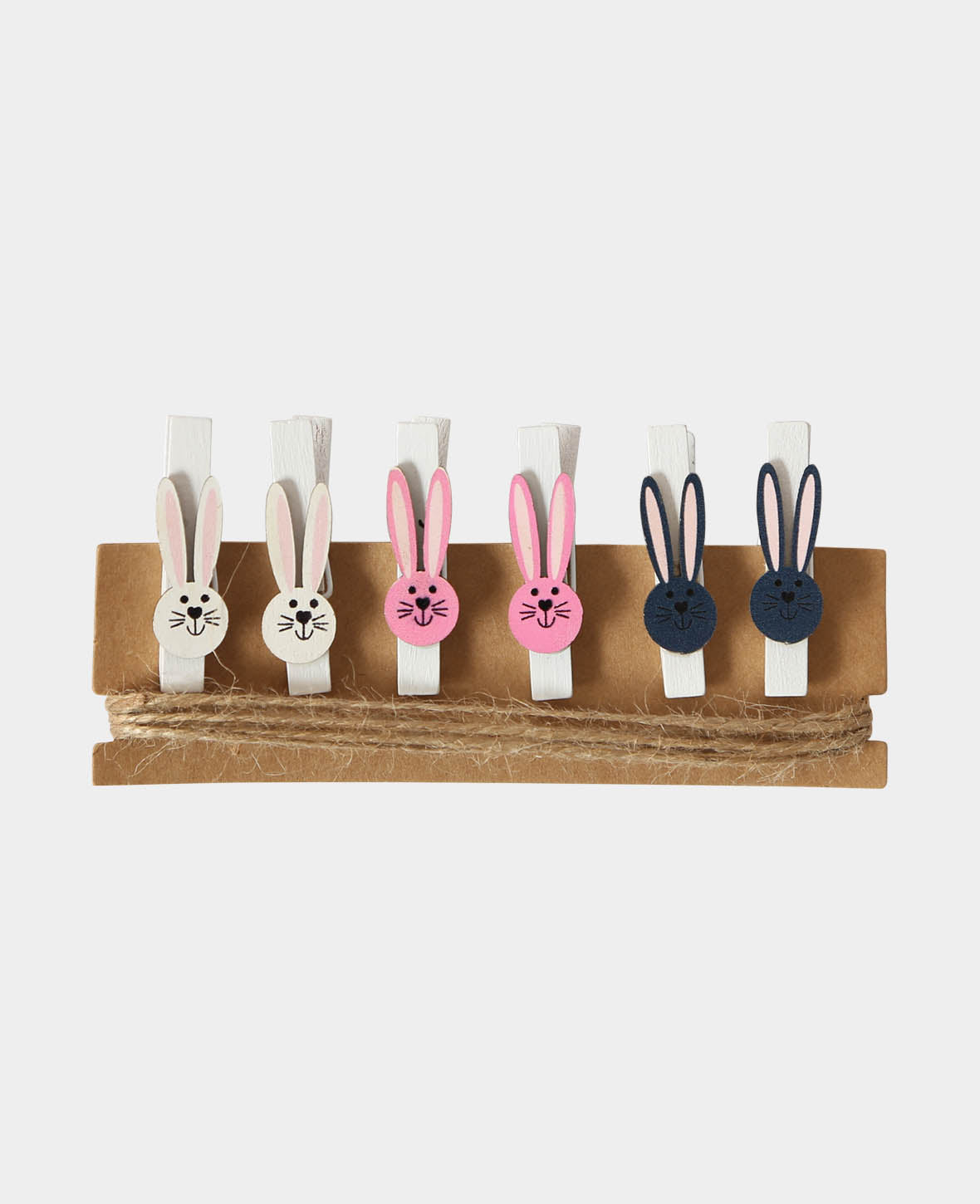 Pince à linge lapin II, 6 pcs.