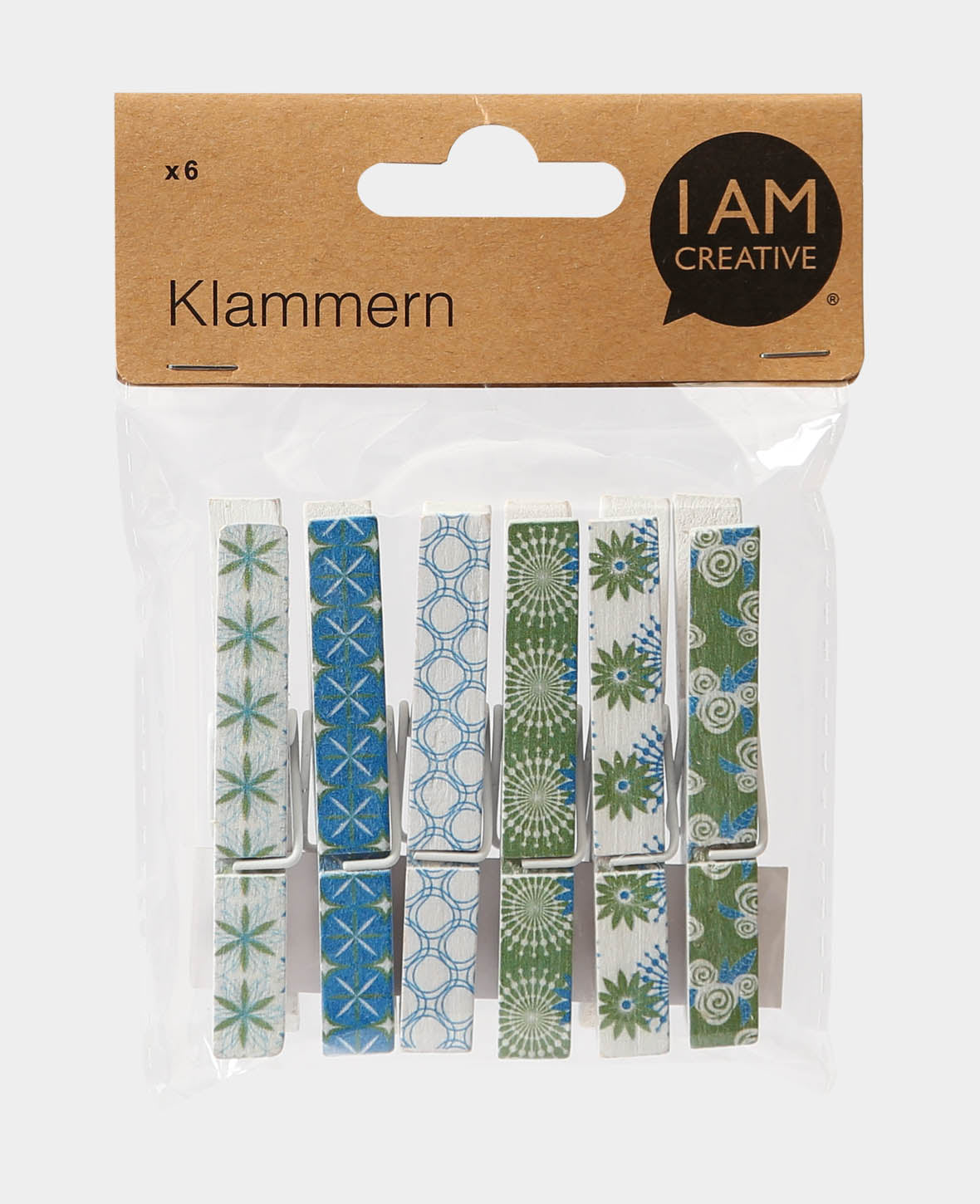 Pince à linge en bois V, 6 pcs.