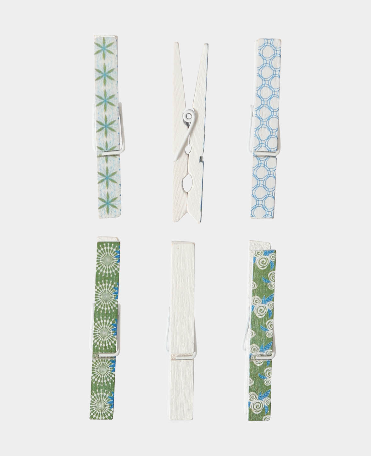 Pince à linge en bois V, 6 pcs.