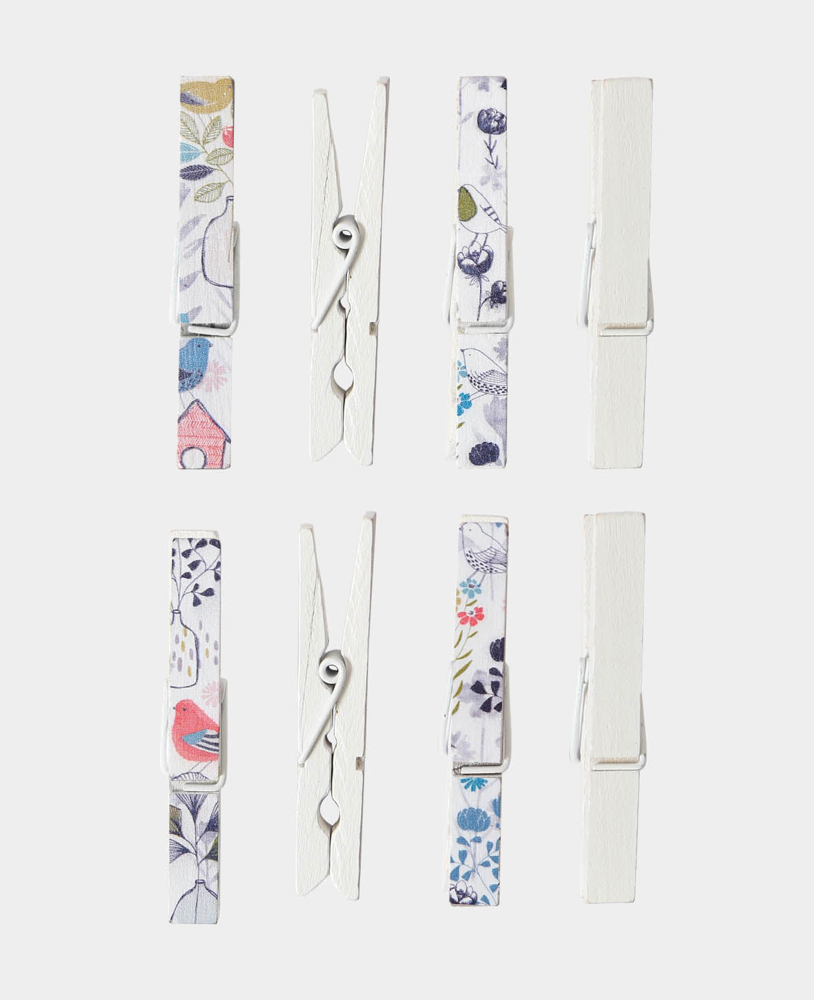 Pince à linge en bois VI, 8 pièces