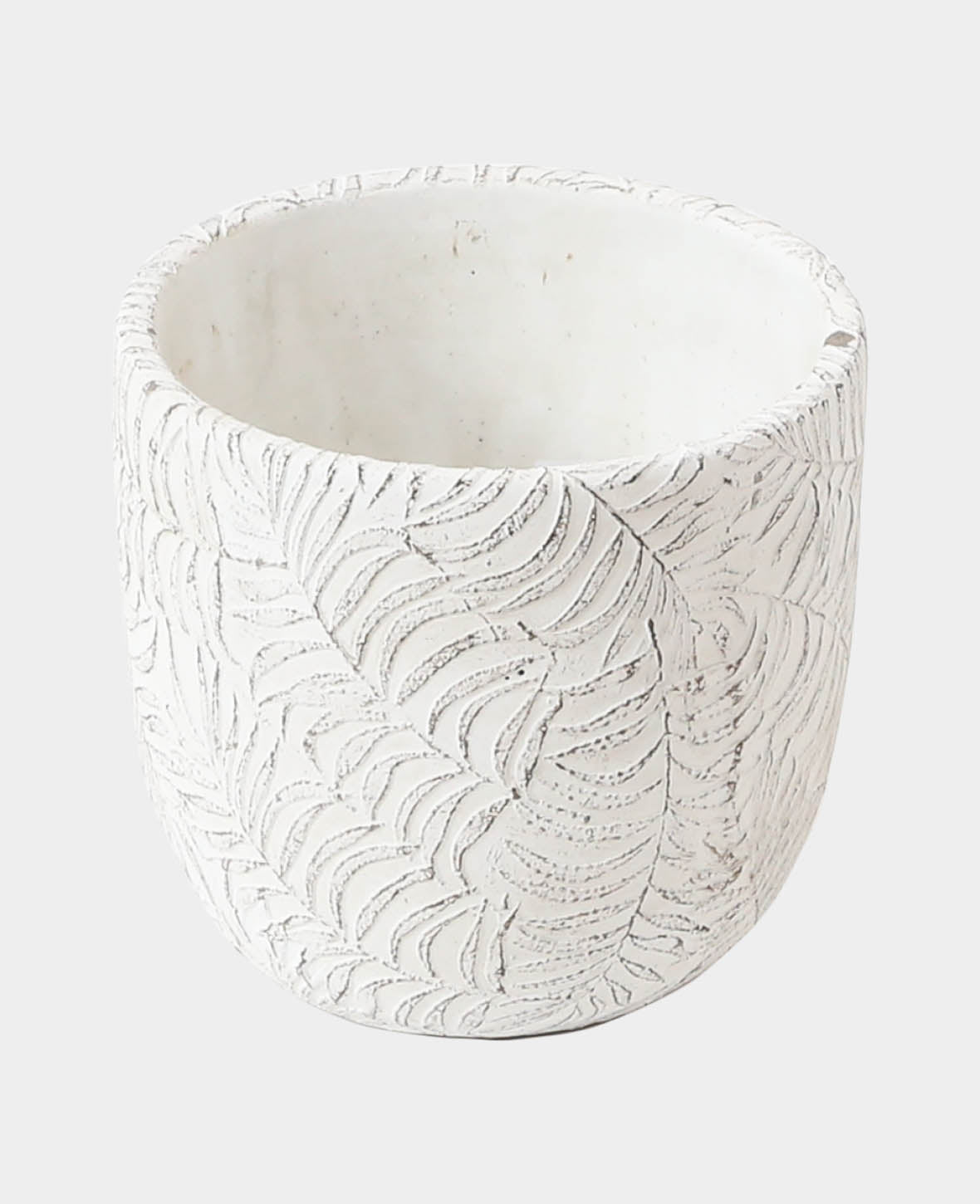 Blumentopf Jungle Weiss, ø 12 x 11.5 cm