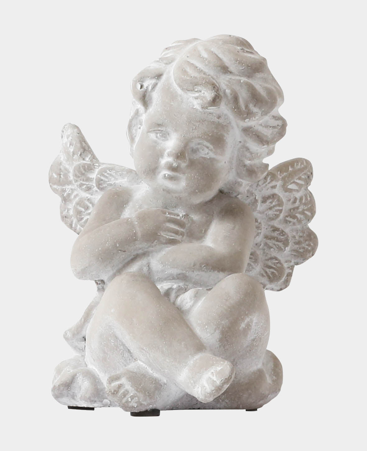 Zement Dekoration Engel, 14 x 12 x 16 cm