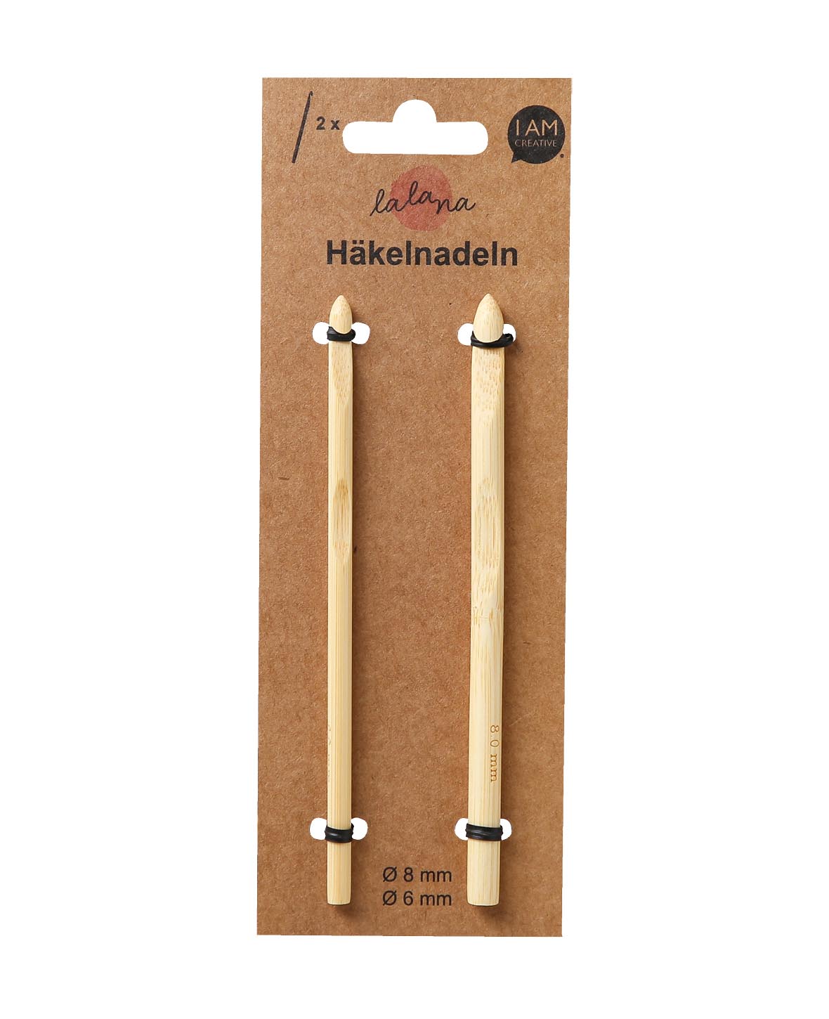 Häkelnadel Set, 8 und 6 mm, 2 Stk.